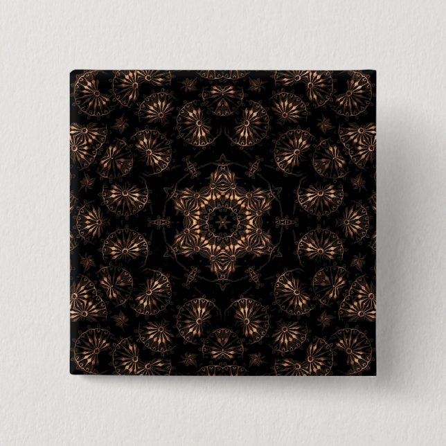 Chapa Cuadrada Mandala de la Edad de Bronce (Anverso)