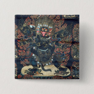 Chapa Cuadrada Mandala (pergamino pintado)