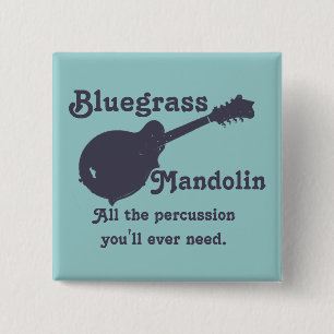Chapa Cuadrada Mandolina del Bluegrass - toda la percusión que