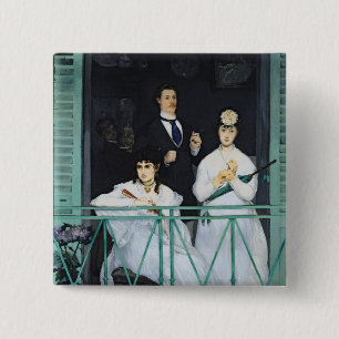 Chapa Cuadrada Manet el el balcón, 1868-9