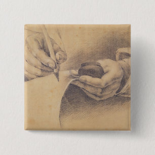 Chapa Cuadrada Manos del dibujo, 1798