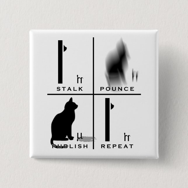 Chapa Cuadrada Mantra de LabKitty (Anverso)