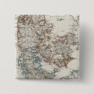 Chapa Cuadrada Mapa Atlas de Dinamarca con 5 mapas de entrada