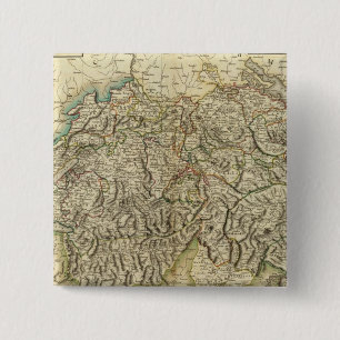 Chapa Cuadrada Mapa Atlas de Suiza