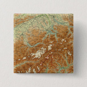 Chapa Cuadrada Mapa Atlas de Suiza