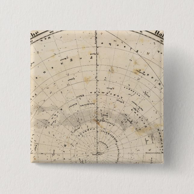 Chapa Cuadrada Mapa celestial (Anverso)