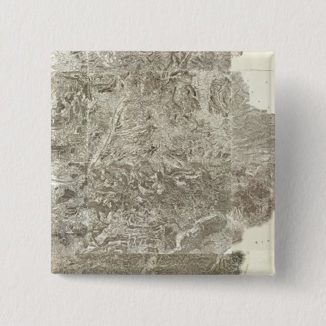 Chapa Cuadrada Mapa compuesto de Francia (Anverso)