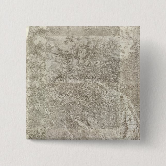 Chapa Cuadrada Mapa compuesto de Francia 3 (Anverso)