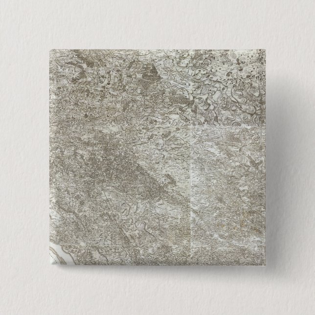 Chapa Cuadrada Mapa compuesto de Francia 3 (Anverso)