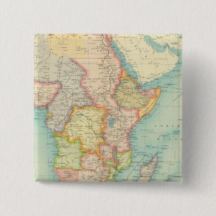 Chapa Cuadrada Mapa de África con rutas de envío