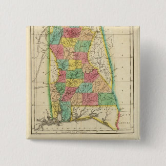 Chapa Cuadrada Mapa De Alabama
