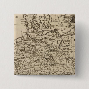 Chapa Cuadrada Mapa de Alemania
