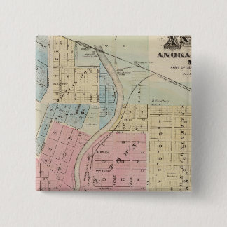 Chapa Cuadrada Mapa de Anoka, condado de Anoka, Minnesota