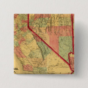 Chapa Cuadrada Mapa de Bancroft de California, Nevada, Utah