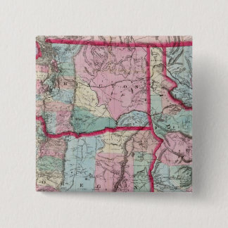 Chapa Cuadrada Mapa de Bancroft de Oregón, Washington, Idaho