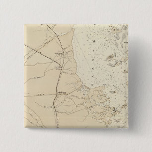 Chapa Cuadrada Mapa de Barnegat Bay a Tuckerton