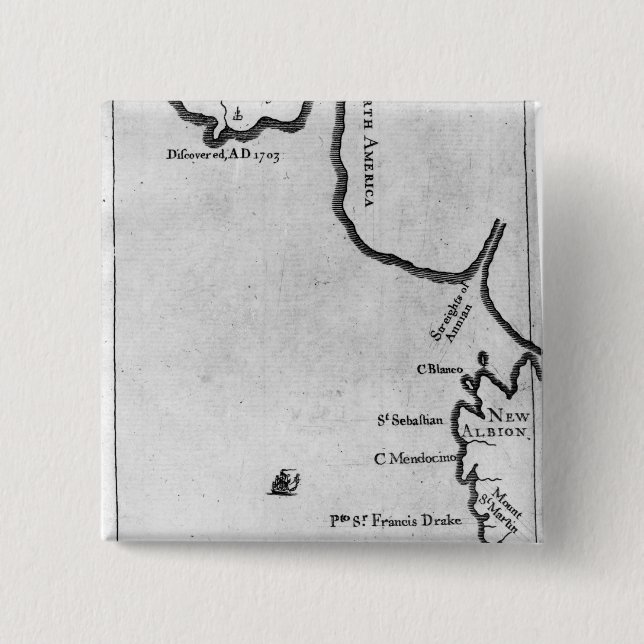 Chapa Cuadrada Mapa de Brobdingnag (Anverso)