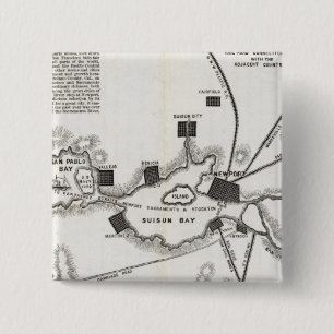 Chapa Cuadrada Mapa de California