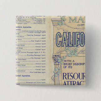 Chapa Cuadrada Mapa de California 2