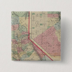 Chapa Cuadrada Mapa de California, San Francisco, por Mitchell