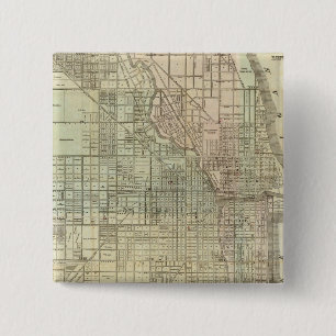 Chapa Cuadrada Mapa De Chicago