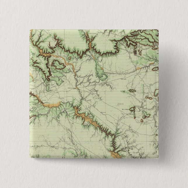 Chapa Cuadrada Mapa de Clasificación de Tierras de Nuevo México (Anverso)