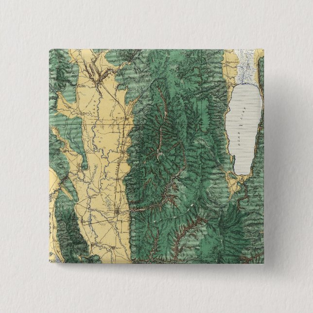 Chapa Cuadrada Mapa de clasificación de tierras de Utah nororient (Anverso)