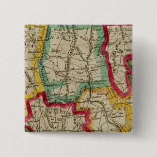 Chapa Cuadrada Mapa de Connecticut
