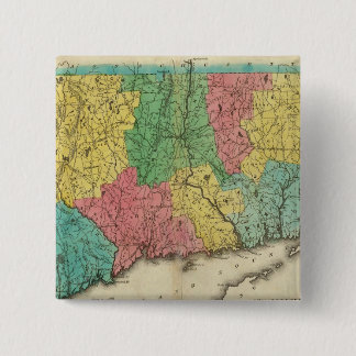Chapa Cuadrada Mapa De Connecticut