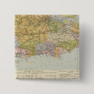 Chapa Cuadrada Mapa de cuencas hidrográficas Inglaterra, Gales 6