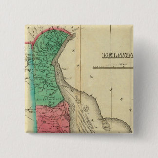 Chapa Cuadrada Mapa De Delaware
