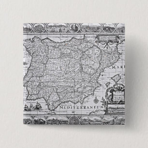Chapa Cuadrada Mapa de España