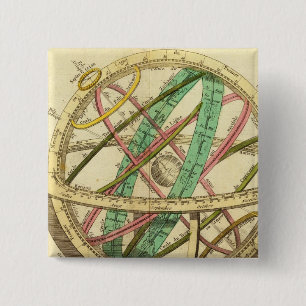 Chapa Cuadrada Mapa de espionaje