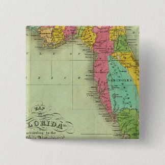 Chapa Cuadrada Mapa de Florida