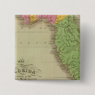 Chapa Cuadrada Mapa de Florida