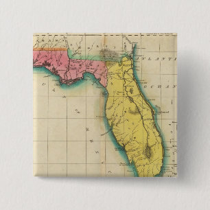 Chapa Cuadrada Mapa De Florida
