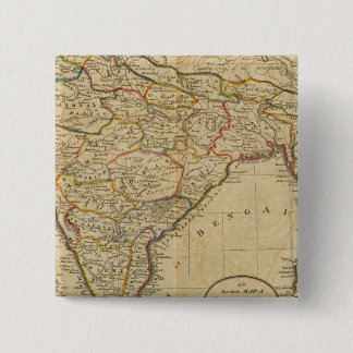 Chapa Cuadrada Mapa de Hindostán o India