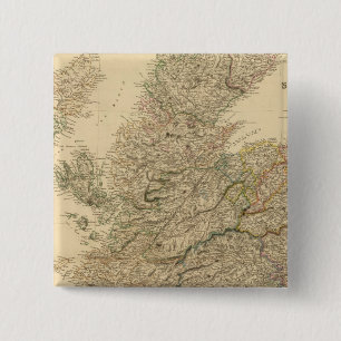 Chapa Cuadrada Mapa de Inglaterra