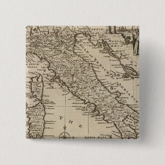 Chapa Cuadrada Mapa de Italia