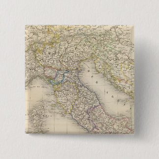 Chapa Cuadrada Mapa de Italia