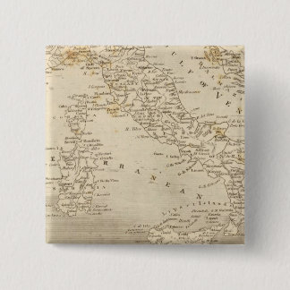 Chapa Cuadrada Mapa de Italia de Arrowsmith
