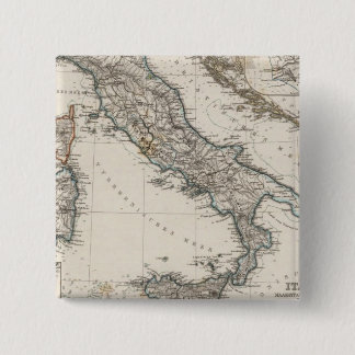 Chapa Cuadrada Mapa de Italia de Stieler