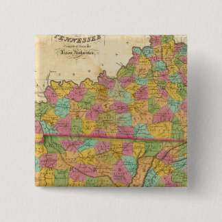 Chapa Cuadrada Mapa de Kentucky Y Tennessee