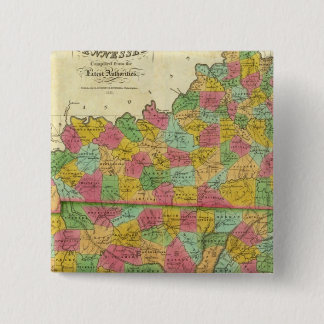Chapa Cuadrada Mapa de Kentucky y Tennessee