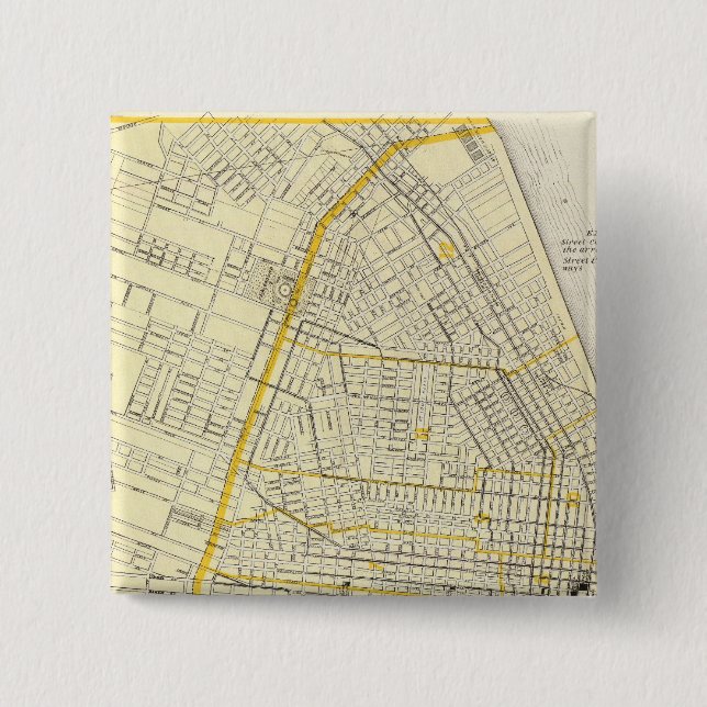 Chapa Cuadrada Mapa de la ciudad de San Luis (Anverso)