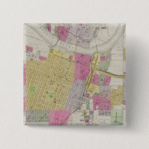 Chapa Cuadrada Mapa de la ciudad de Topeka