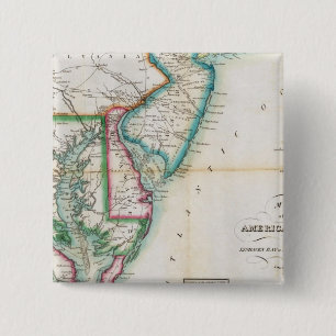 Chapa Cuadrada Mapa de la Costa Americana