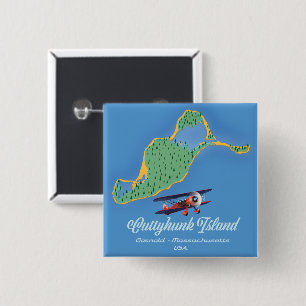 Chapa Cuadrada Mapa de la isla Cuttyhunk Gosnold, Massachusetts