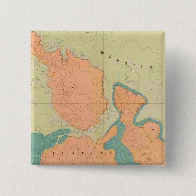 Chapa Cuadrada Mapa De La Meseta De Uinkaret (Anverso)