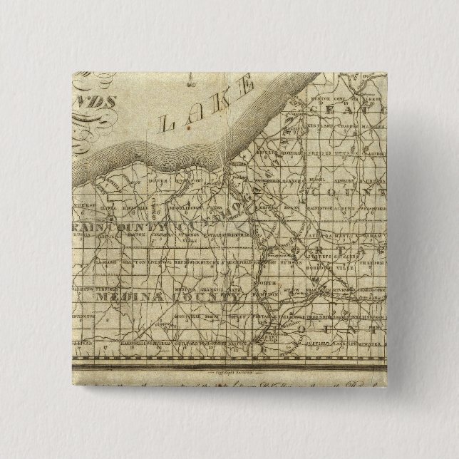 Chapa Cuadrada Mapa de la Reserva Occidental (Anverso)